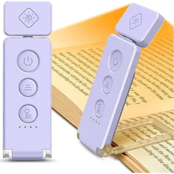 Lampička Glocusent Bookmark čtecí lampička s otočným krkem Barva: Fialová