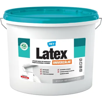 barva na zeď HET LATEX UNIVERZÁLNÍ Barva: bílá, Balení: 15 kg