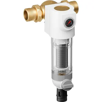 Filtrace vody HONEYWELL Filtr se zpětným proplachem PrimusPlus, pitná voda do 30°C, PN16, filtrační vložka 100 µm, DN 40, připojení šroubením 1 1/2" - bezolovnaté provedení