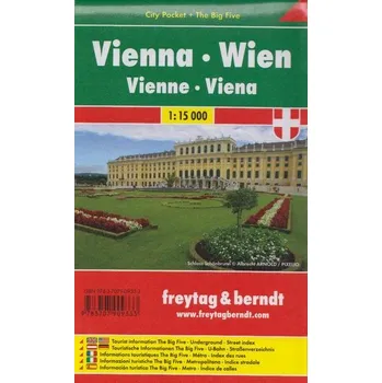 City pocket map Vienna 1:15 000 Vídeň - kapesní mapa města 1:15 000, kolektiv autorů