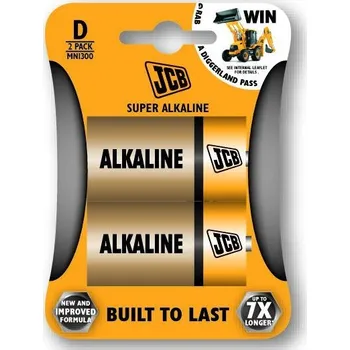 Článková baterie JCB SUPER alkalická baterie LR20, blistr 2 ks