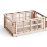 HAY Skládací přepravka Colour Crate Medium Powder