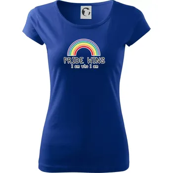 Pride wins i am who i am - Dámské triko Pure - 3XL ( Královská modrá )