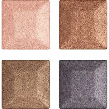 Oční stíny Babor Eye Shadow Quattro oční stíny s matným a lesklým finišem 4 g, 02 Smokey, kabinetní balení, otevřený produkt