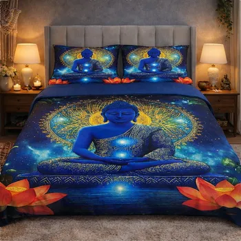 Povlečení 2-dílné ložní povlečení - Buddha v mandale