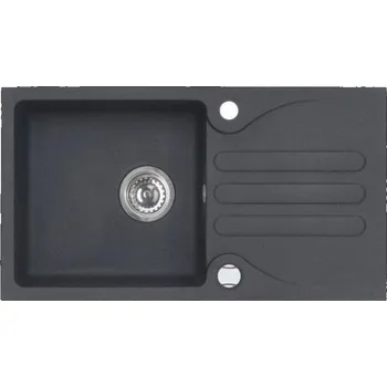 Granitový dřez Jednokomorový granitový dřez Alveus 1 černý