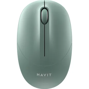 Myš Havit - Bezdrátová myš (MS54GT) - 2,4 GHz, 1600 DPI, ABS, PC, baterie AA - zelená