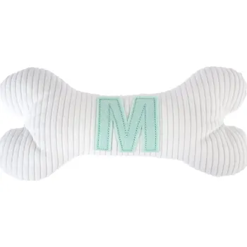 Hračka pro psa TIAKI Plyšová kost pro psy s písmenem M 26 × 12 × 5,5 cm