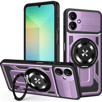 Pouzdro na mobilní telefon Techsuit - RuggedCam - Samsung Galaxy A06 - fialová