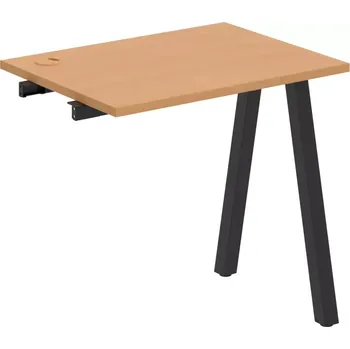 Psací stůl Stůl pracovní k řetězení úzký UE A 800 R - BUK , ČERNÁ