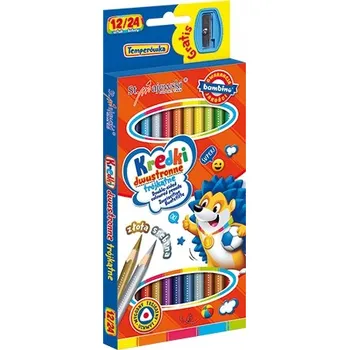 Pastelka Pastelky Bambino trojhranné oboustranné 12 ks, vícebarevné