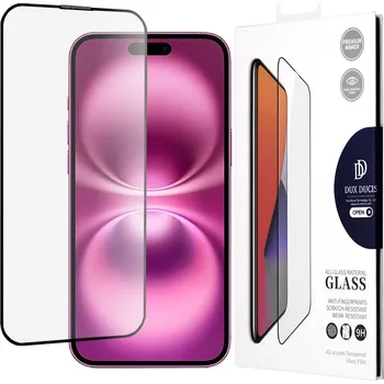 Pouzdro na mobilní telefon Dux Ducis - Tvrzené sklo - iPhone 16 Plus - černé