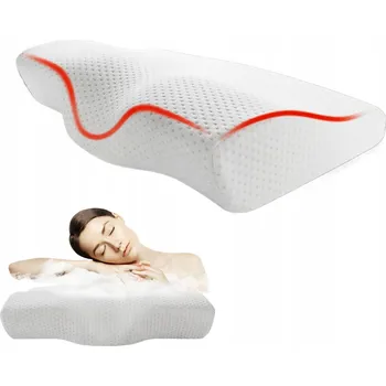 Polštář Ortopedický polštář XL bílý paměťová pěna střední antialergenní