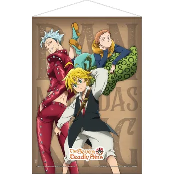Plakát WallScroll - The Seven Deadly Sins: Ban, Meliodas & King 50 x 70 cm