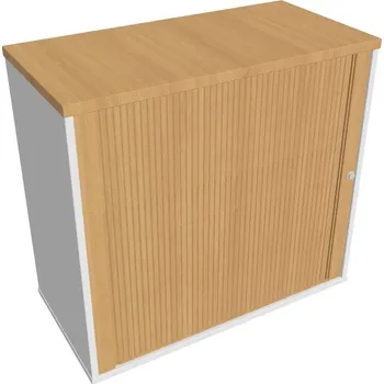 Policová skříň Skříň roletová SPRZ 80 40 L (Levá) - BUK , BÍLÁ