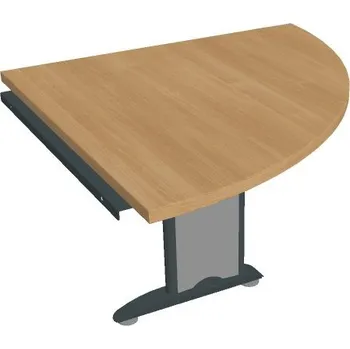 Psací stůl Stůl spojovací pravý - CP 901 P - DUB , ČERNÁ Ral 9005