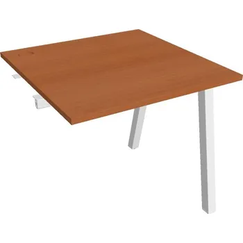 Psací stůl Stůl pracovní k řetězení US A 800 R - TŘEŠEŇ , BÍLÁ