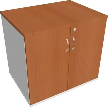 Policová skříň Skříň stolová SPZ 80 60 P (léta podél) - TŘEŠEŇ , BÍLÁ