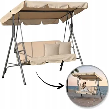 Zahradní houpačka Zahradní houpačka volně stojící Ecarla 110 x 130 cm