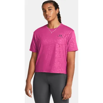 Dámské tričko Dámské tričko Under Armour Vanish Energy Emboss Crop 1383640-686 Růžová MD