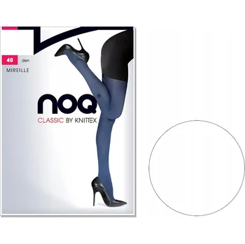 Dámské punčochy Punčocháče z mikrovlákna 40 DEN Mireille hladké matné polokrycí 4 Bianco