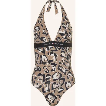 Dámské plavky Tommy Hilfiger Dámské Plavky S Vázáním Za Krkem, černošedá /...