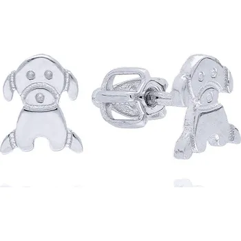 Náušnice MOISS náušnice z bílého zlata ŠTĚNĚ