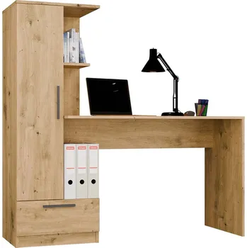Cosmo Sada psací stůl s vestavěnou skříní a policemi dub artisan