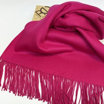Šála Luxusní fuchsiová (sytě růžová) pašmínová šála – výrazná elegance a osobní styl Vyberte variantu: bez jakékoliv úpravy + prémiové dárkové balení BE Original