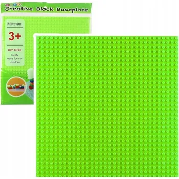 ostatní stavebnice Stavební deska pod kostky, světle zelená, 25,5 x 25,5 cm