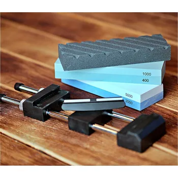 RISAM kitchen Sada brusných kamenů včetně plastového vodítka, srovnávače a držáku ZAČÁTEČNÍK + Sleva 200,- Kč s kódem "DELI200"