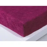 XPOSE® Froté prostěradlo Exclusive - bordó 180x200 cm, Froté + Prodloužená možnost vrácení zboží do 50 dnů