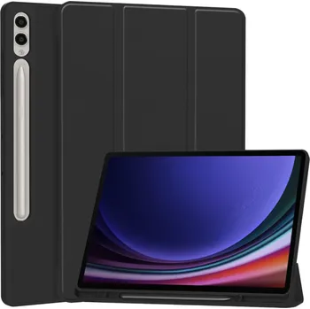 Techsuit - Flex Trifold (s držákem na tužku) - Samsung Galaxy Tab S9 Plus / S10 Plus / S9 FE Plus - černý