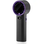 Techsuit - Prémiový ruční ventilátor (K38) - přenosný, nastavitelný, dobíjecí, digitální displej, 4000mAh - černý