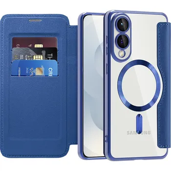 Pouzdro na mobilní telefon Techsuit - Pouzdro SmartMag Book - Samsung Galaxy S25 Edge - modré