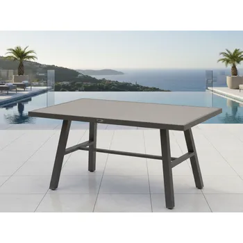 Zahradní stůl Zahradní Lounge stůl k sedacím setům hliníkový šedý