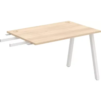 Psací stůl Stůl pracovní k řetězení úzký UE A 1200 RU - AKÁT , BÍLÁ