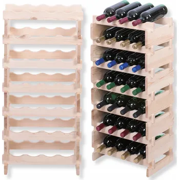 Stojan na víno Stojan na víno modulový regál na lahve 7x4 lahví STAV JAKO KOSTKY EKO