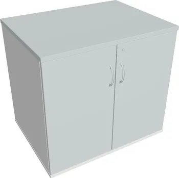 Policová skříň Skříň stolová SPZ 80 60 P (léta podél) - ŠEDÁ , BÍLÁ