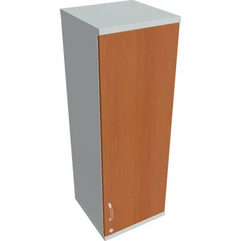 Policová skříň Skříň dveřová SZ 3 40 01 P H (Horní) pravá, Zámek jednoduchý - TŘEŠEŇ , ŠEDÁ