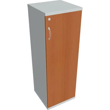 Policová skříň Skříň dveřová SZ 3 40 01 P (dolní pravá) Zámek jednoduchý - TŘEŠEŇ , ŠEDÁ