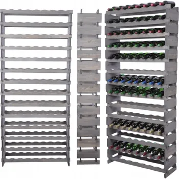 Stojan na víno Stojan na víno modulární regál na lahve 14x8 lahví - PRO VŠECHNY TYPY LAHVÍ