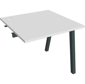 Psací stůl Stůl pracovní k řetězení US A 800 R - BÍLÁ , ČERNÁ