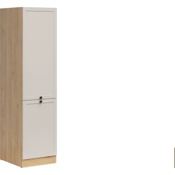 JUNONA potravinová skříňka 50 cm, levá, dub bernstein/kašmír