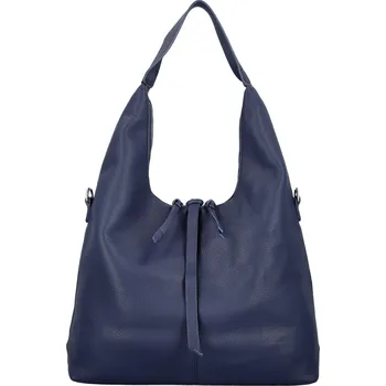 Kabelka Módní dámská koženková kabelka na rameno Marixa, tmavě modrá