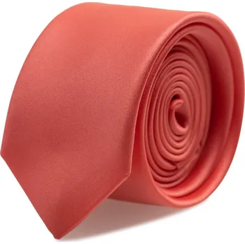 Kravata Kravata XL s kapesníčkem Brinkleys - korálová provedení: kravata Classic - prodloužená délka