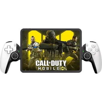 Tablet Techsuit - Bezdrátový ovladač (BSP-D9) - Gamepad pro tablety, telefony, Nintendo Switch/PS3/PS4, Bluetooth V5.2, 400mAh - bílý