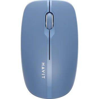 Myš Havit - Bezdrátová myš (MS53WB) - 2,4 GHz, 1600 DPI, baterie AA, ABS, PC - modrá