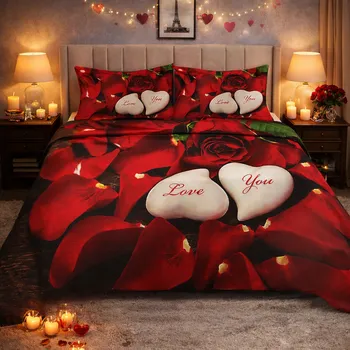 Povlečení 2-dílné ložní povlečení - LOVE YOU
