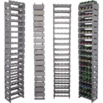 Stojan na víno Stojan na víno, modulární regál na lahve, 18x4 lahve, VYSOKÝ, bez nutnosti nářadí